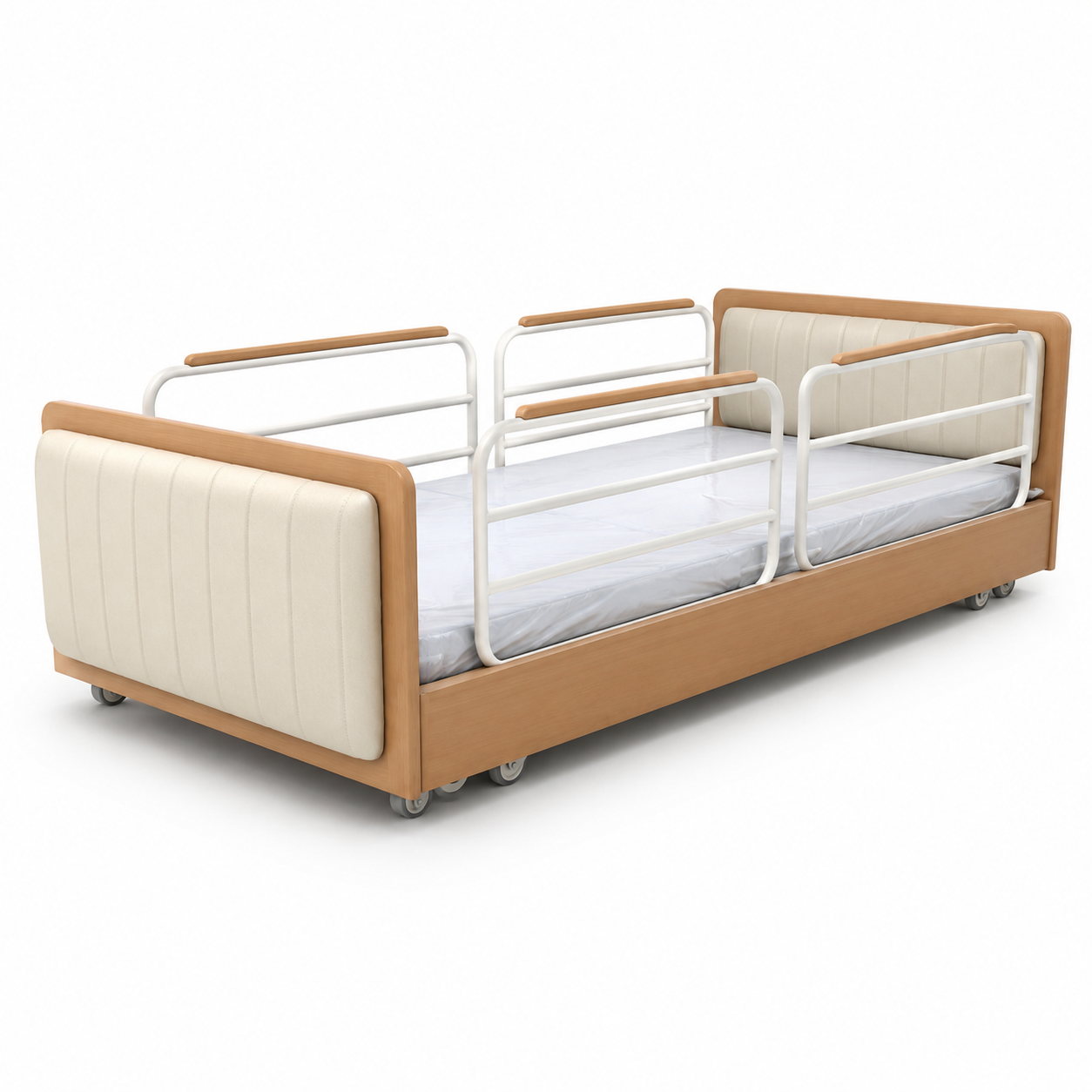 Five Function Ultra-Low Hospital Bed for Rehabilitation and Long-Term Recovery
