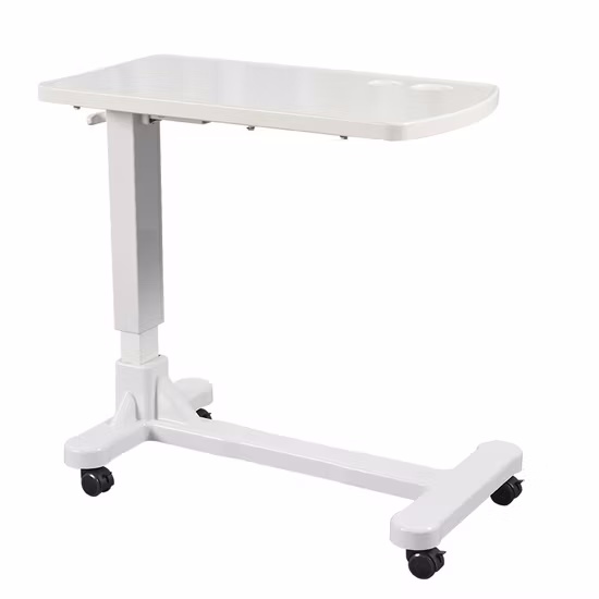 Hospital Overbed Table with Rolling Casters