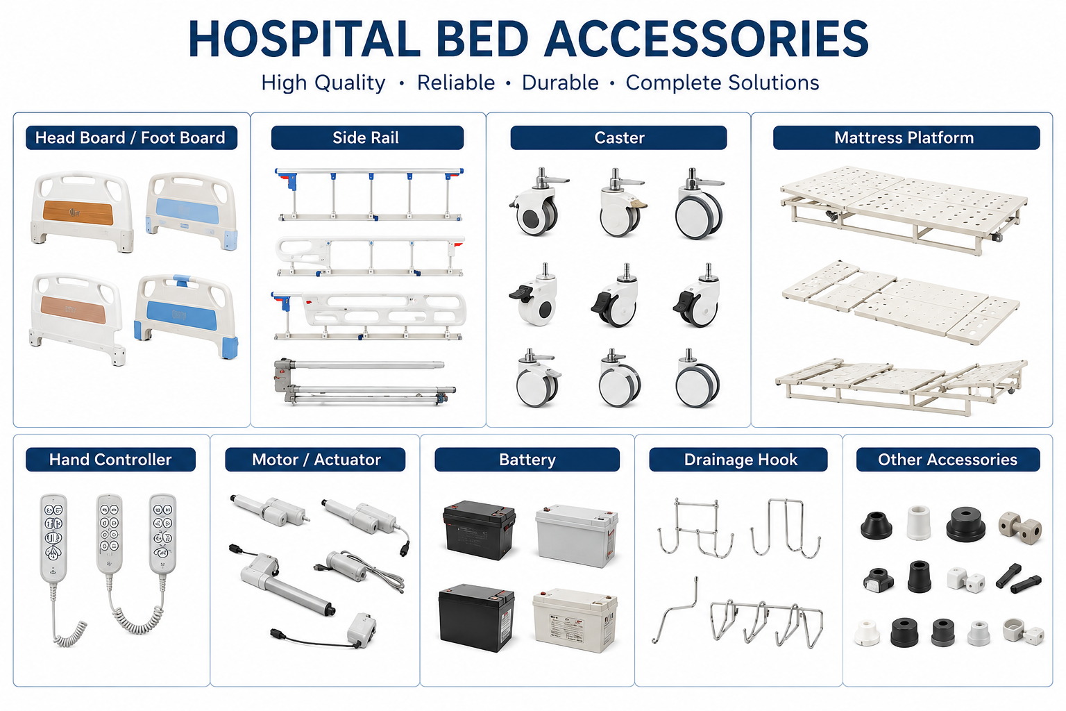 OEM Medical Bed Components and Hardware Accessories