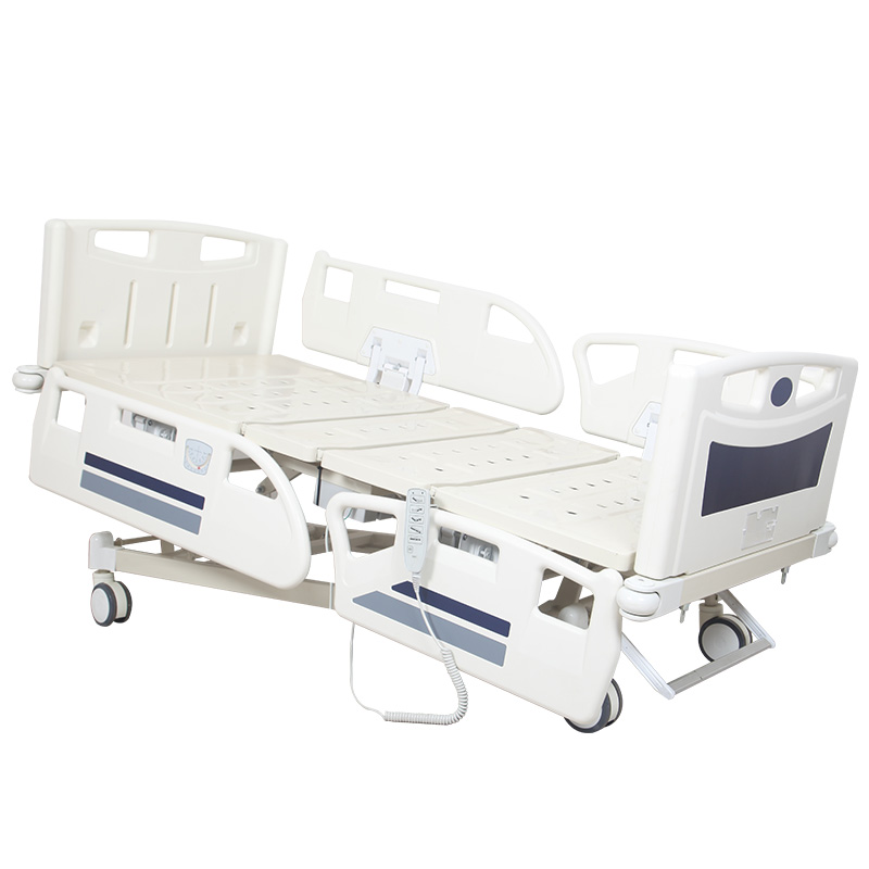 Medical Electric 5 Function ICU Hospital Bed with Central Locking Brake