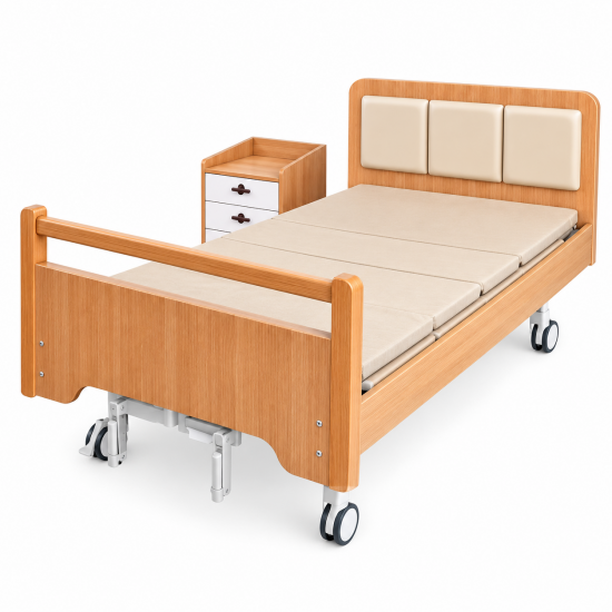 China Custom Finish Manual Nursing Bed Manufacturer for Care Facilities