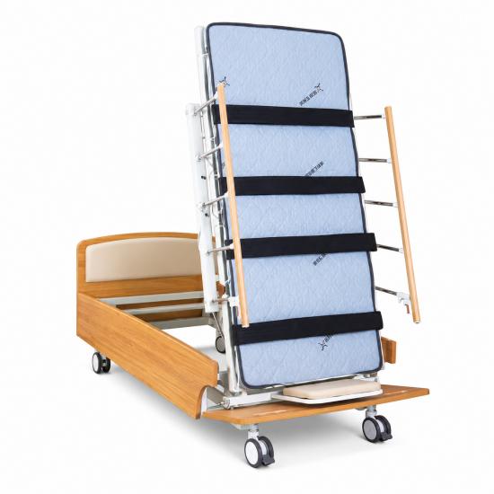 Electric Tilt Table Standing Rehabilitation Bed with Adjustable Back and Leg Sections