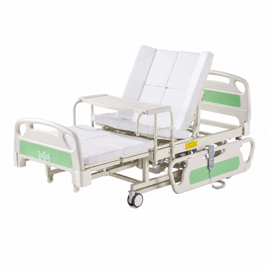 Electric Full-Body Turning Nursing Bed with ABS Side Rails for Long-Term Patient Care
