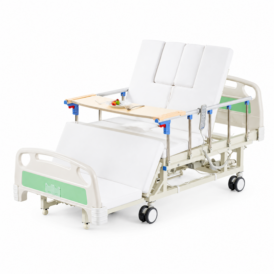 Electric Patient Repositioning Bed with Upper-Body Turning System