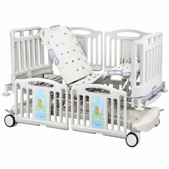 OEM Electric Pediatric Hospital Bed with Full Safety Rails